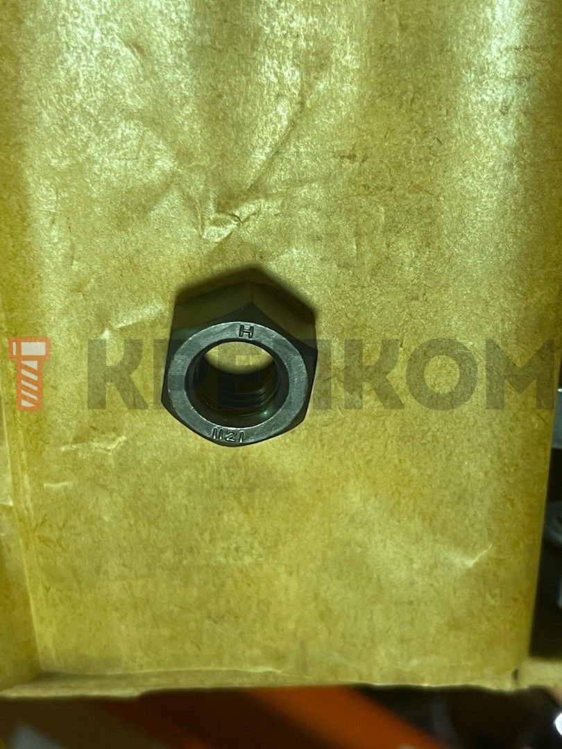 Гайка М10 DIN 934 (ISO 4032) Reyher, класс прочности 12, оксидированная - фото